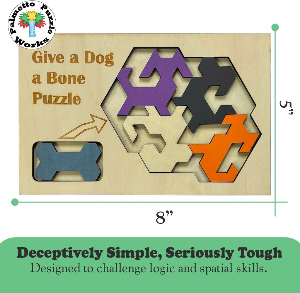 Give a Dog a Bone – Montessori Toys & Wooden Puzzles for Kids & Adults, Educational Toys for Families & Teen Games