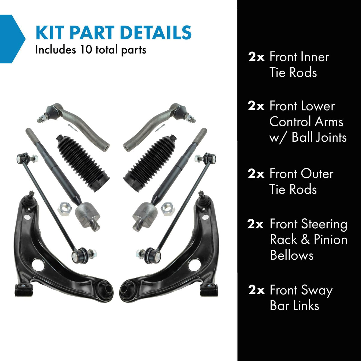 TRQ Front Steering & Suspension Kit