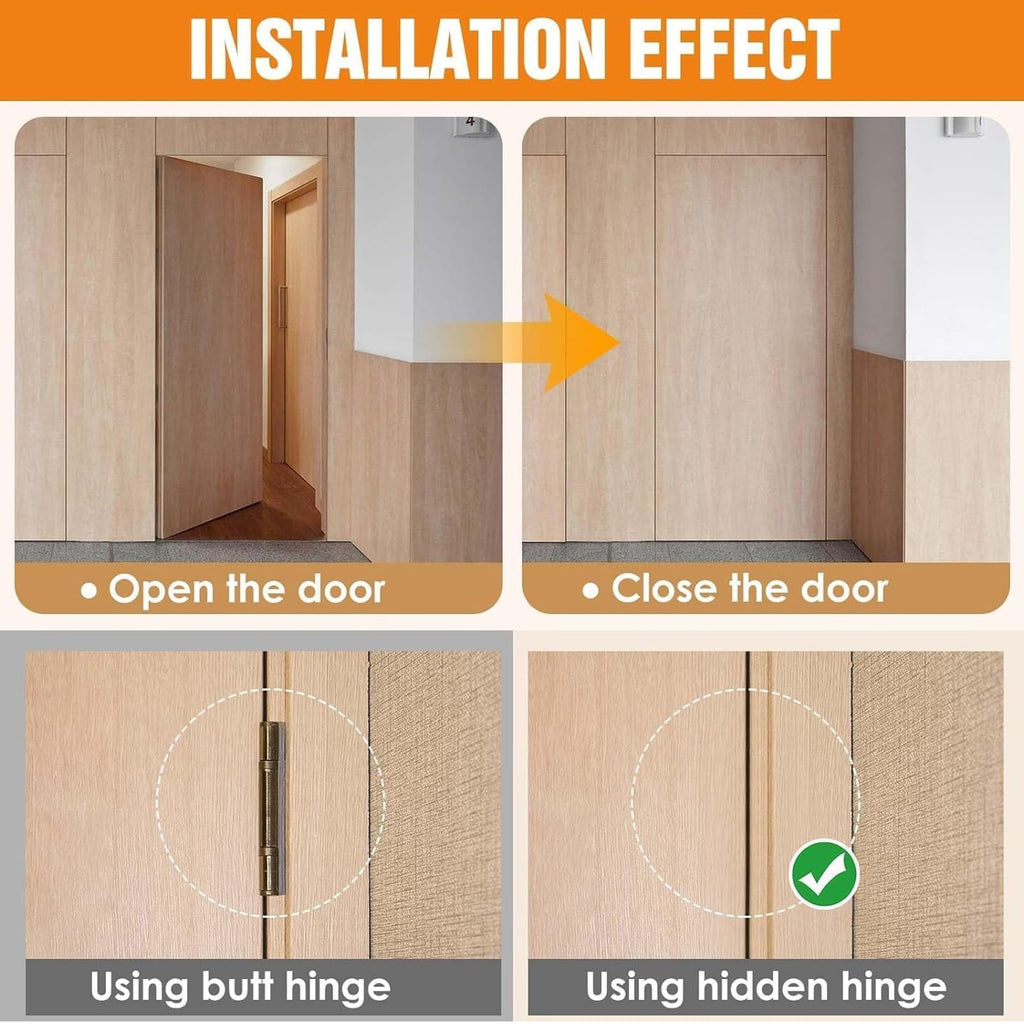 6" Hidden Door Hinge/Concealed Hinges,Invisible Hinges