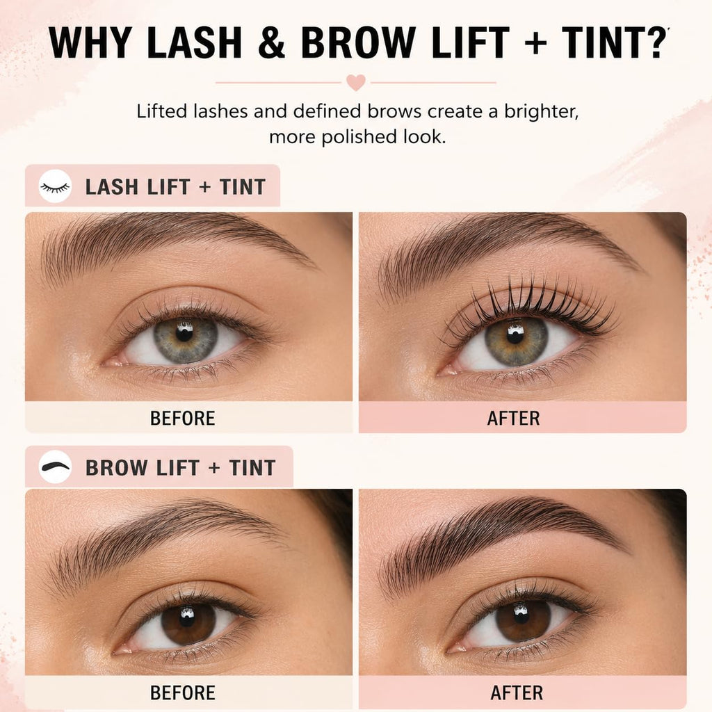 Black Color Lash Lift Kit Brow Lamination Kit - Long Lasting/Professional Results/Easy to Use/Waterproof/Complete Tools