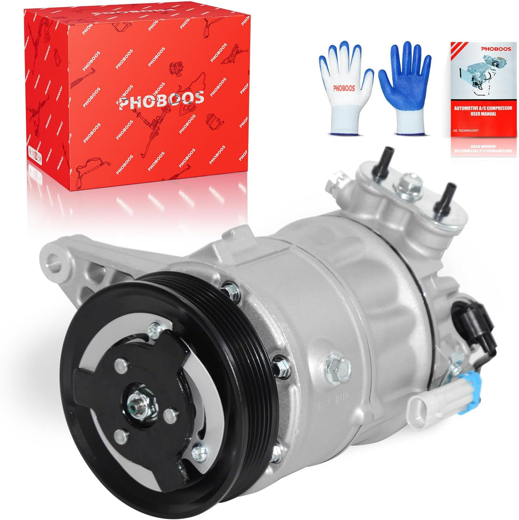 PHOBOOS A/C Compressor with Clutch Compatible with Buick & Cadillac