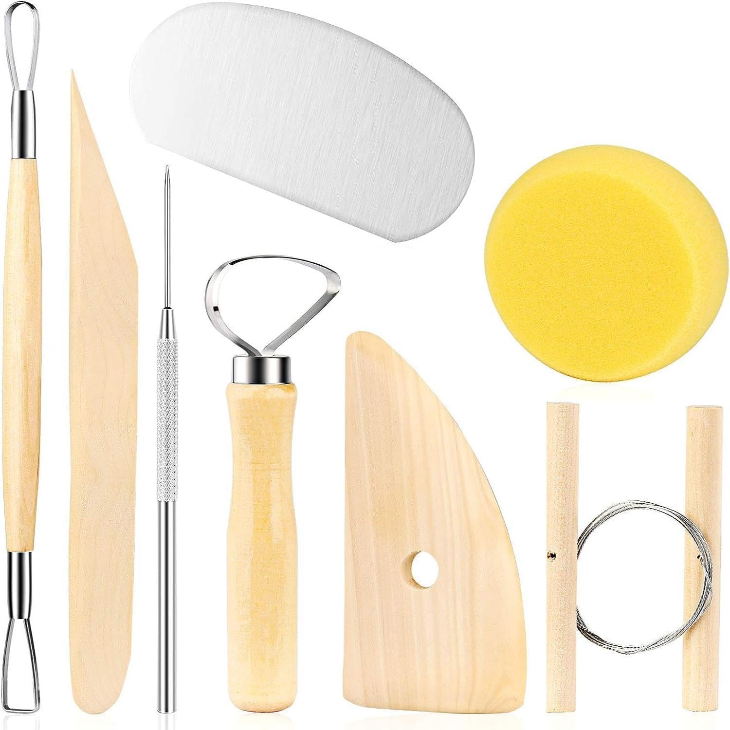 8Pcs Clay Sculpting Tools Set Perfect for Polymer Air Dry Modeling Clay Beginners & Professionals Ideal for DIY