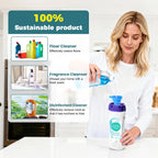 720ml Reusable Solution Bottle for Swiffer Powermop Mop, Leak-Resistant Lock