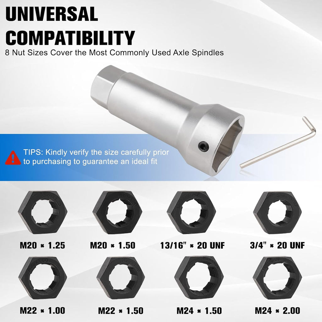 Marvelity 10-Piece Axle Spindle Thread Chaser Set