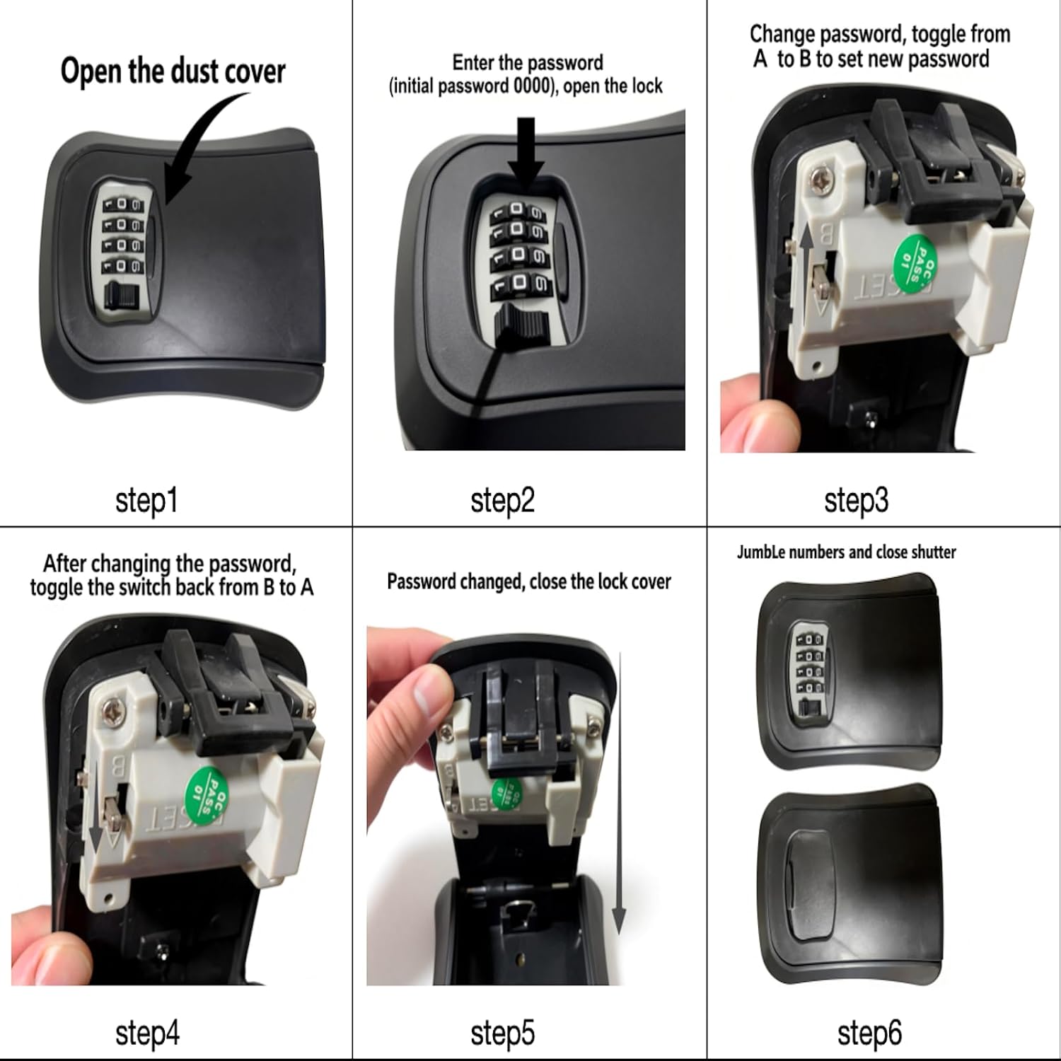 Hide a Key Outside Fake Rock Key Hider Lock Box, Outdoor Hidden Spare Key Holder Stone with 4-Digit Combination Lock
