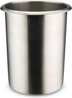 2 qt Silver Stainless Steel Bain Marie Pot Listed