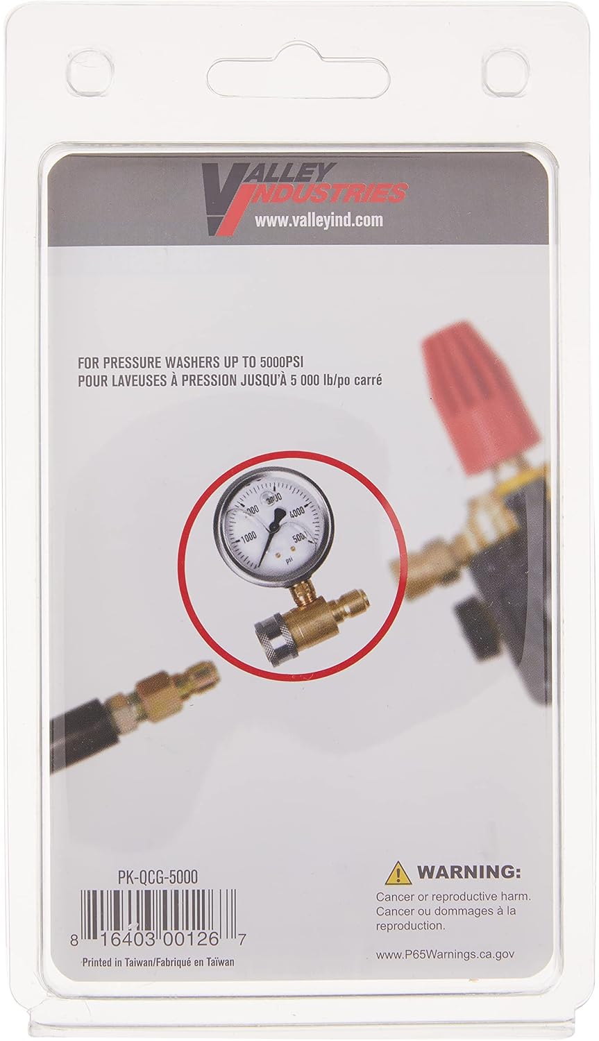 NorthStar Pressure Washer Pressure Gauge - 5000 PSI, 3/8in. Fitting