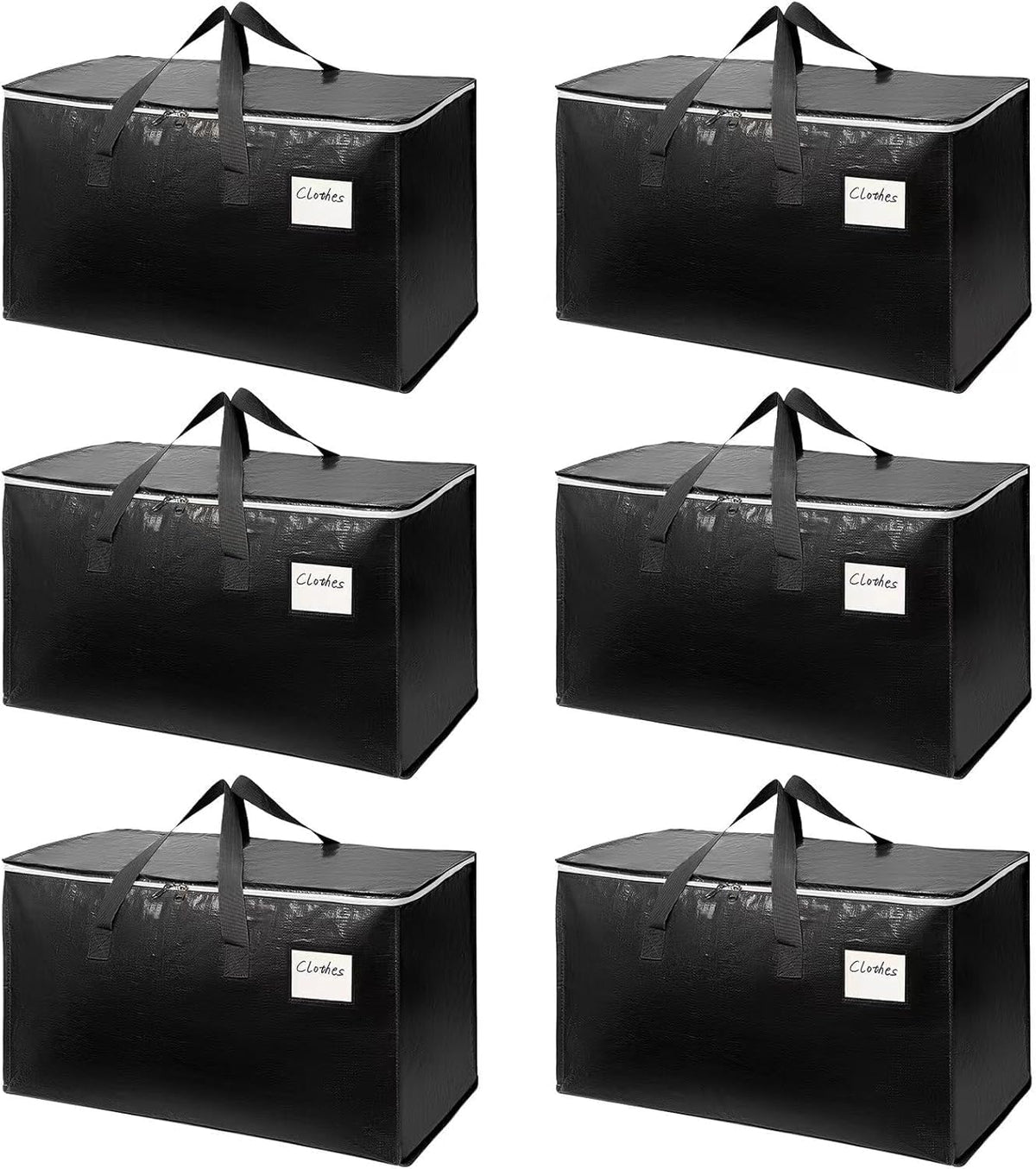 6-Pack Extra-Large Heavy-Duty Moving Bags – Waterproof & Reinforced
