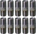 SUPPLYGIANT OQHM1430-10 Steel Nipple Pipe Galvanized
