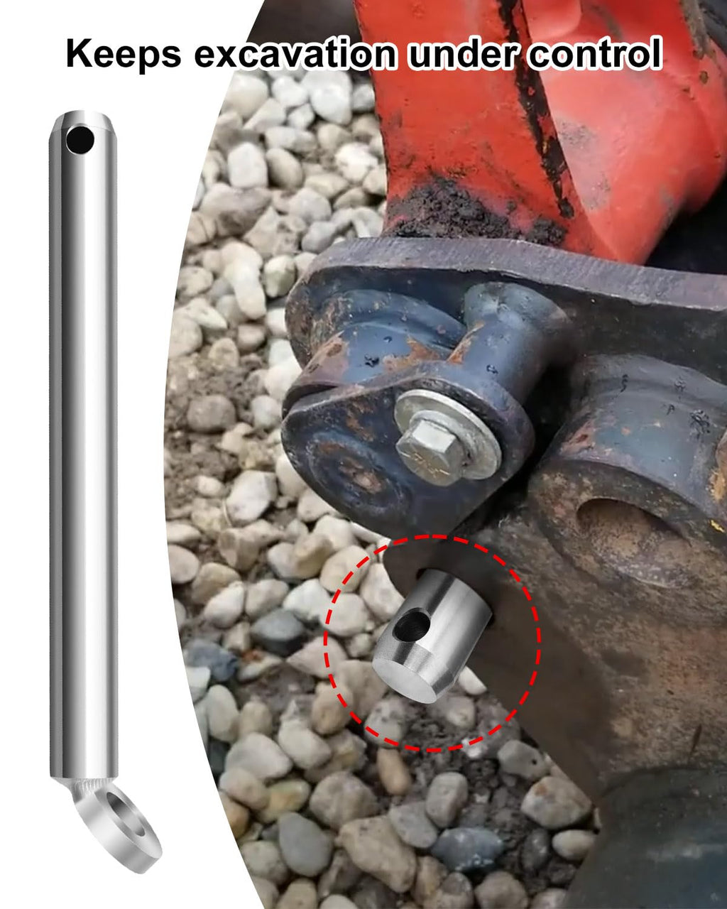 K7870 Quick Attach Bucket Locking Pin Fit for Kubota, Replace 70000-00220