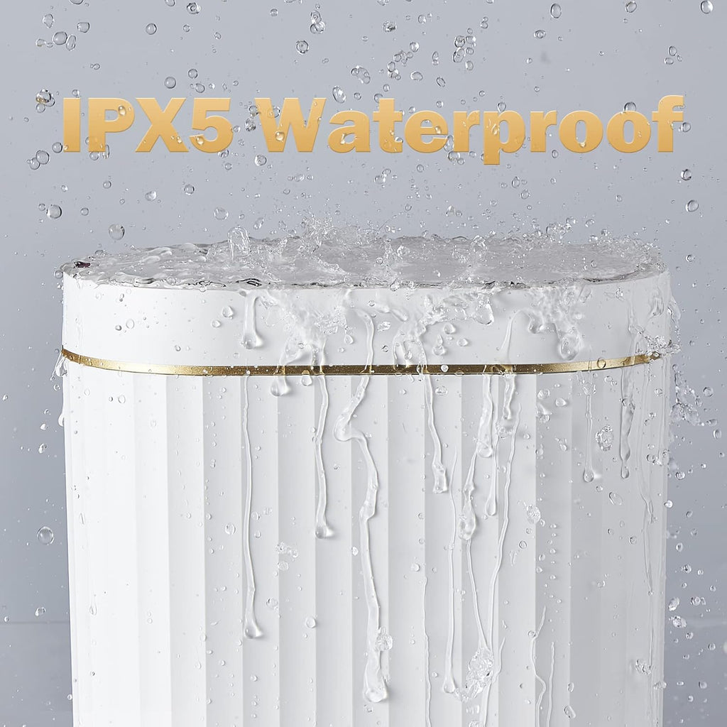 Bathroom Trash Can with Lid 2 Gallon Sensor Garbage Can, Automatic Trash Bin, Motion Sensor Trash Can, IPX5