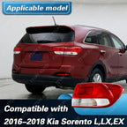 Compatible with 2016-2018 Kia Sorento L/LX/EX Halogen Outer Tail Light Low Configuration 92401-C6000