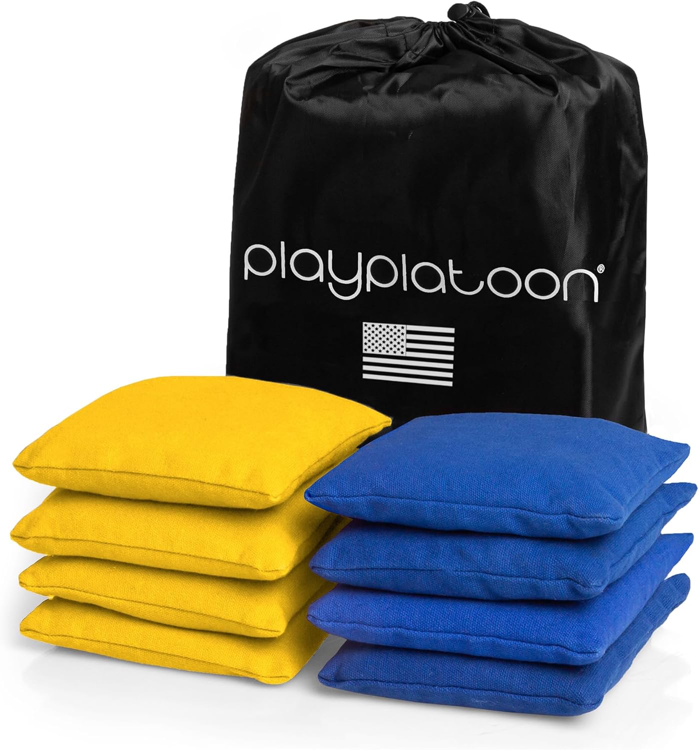 Cornhole Bags Weather Resistant- Set of 8 Regulation Bean Bags for Tossing- Official Professional Size & Weight Corn