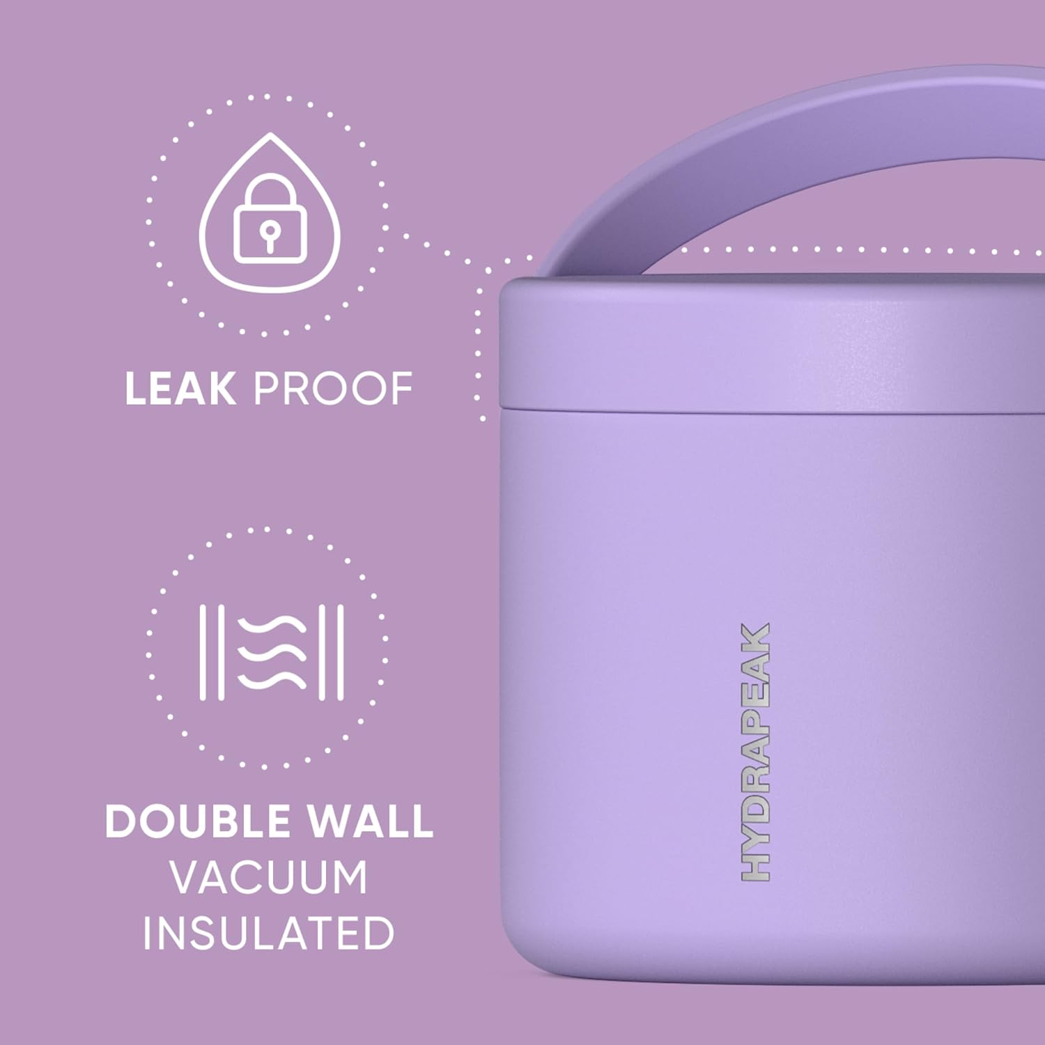 18oz Stainless Steel Vacuum Insulated Food Jar for Hot Food and Cold Food, Wide Mouth Leak-Proof Soup Jar for Adults