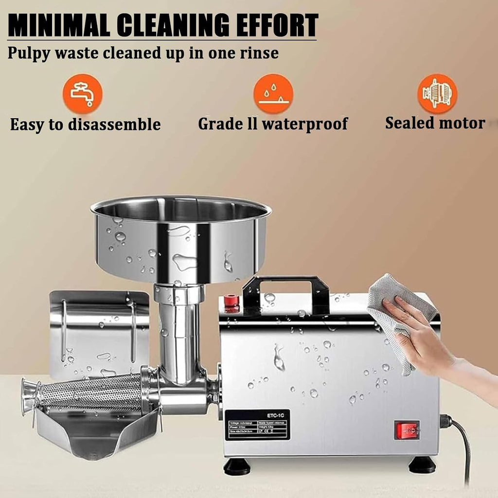 Electric Tomato Berry Strainer Tomato Sauce Grinder, Electric Tomato Strainer Milling Press, Food Mill, Maker, Fruit