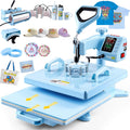 Heat Press, 15X15 Heat Press Machine with 11-30oz Tumbler/Mug/Hat Press, 360° Swing Away Digital Shirt Press, Slide