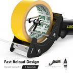 2 Pcs Rapid-Replace Packing Tape Dispenser Guns with Extra Blade, 2IN(50mm) Lightweight Ergonomic Industrial Handheld
