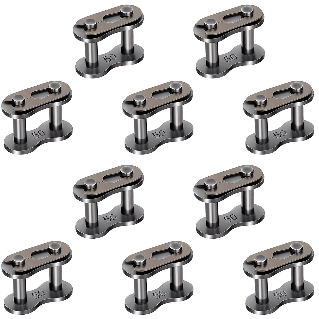 OIIKI 10 Pack #50 Roller Chain Connecting Links