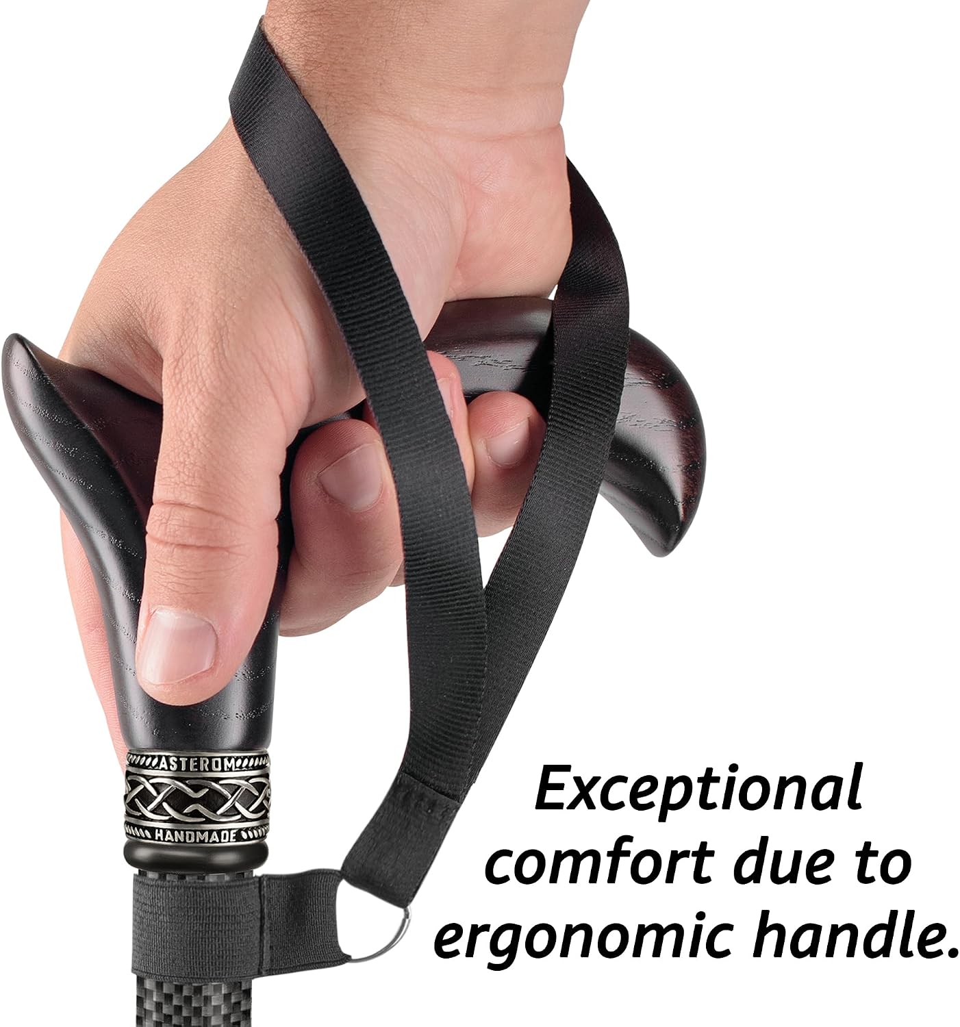 Carbon Fiber Cane - Lightweight, Ergonomic, Adjustable - Walking Canes for Men & Women, Carbon Walking Cane, Cool