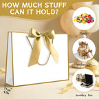 Gift Bags with Handles, 13" Medium Gift Bags with Tissue Paper