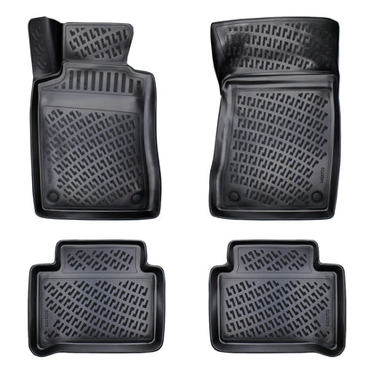 Floor Mats for Mercedes CLS C219 2004-2009 Front & Rear Car Mat Set, Black