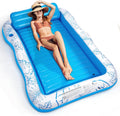 Inflatable Adult Pool Lounger Float - BAIAI Large Beach Sun Tanning Floats Raft Sunbathing Water Lounge Floaties Tub