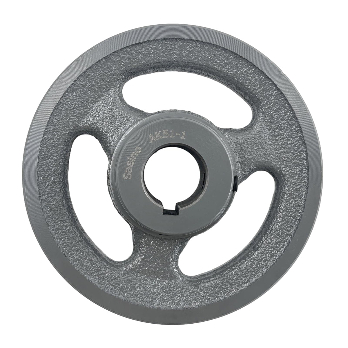 Saelno AK51-1 V Belt Pulley 1 inch Bore 4.95" OD,Mechanical Pulleys Cast Iron for A AX 3L 4L V-Belts,AK511 Pulley