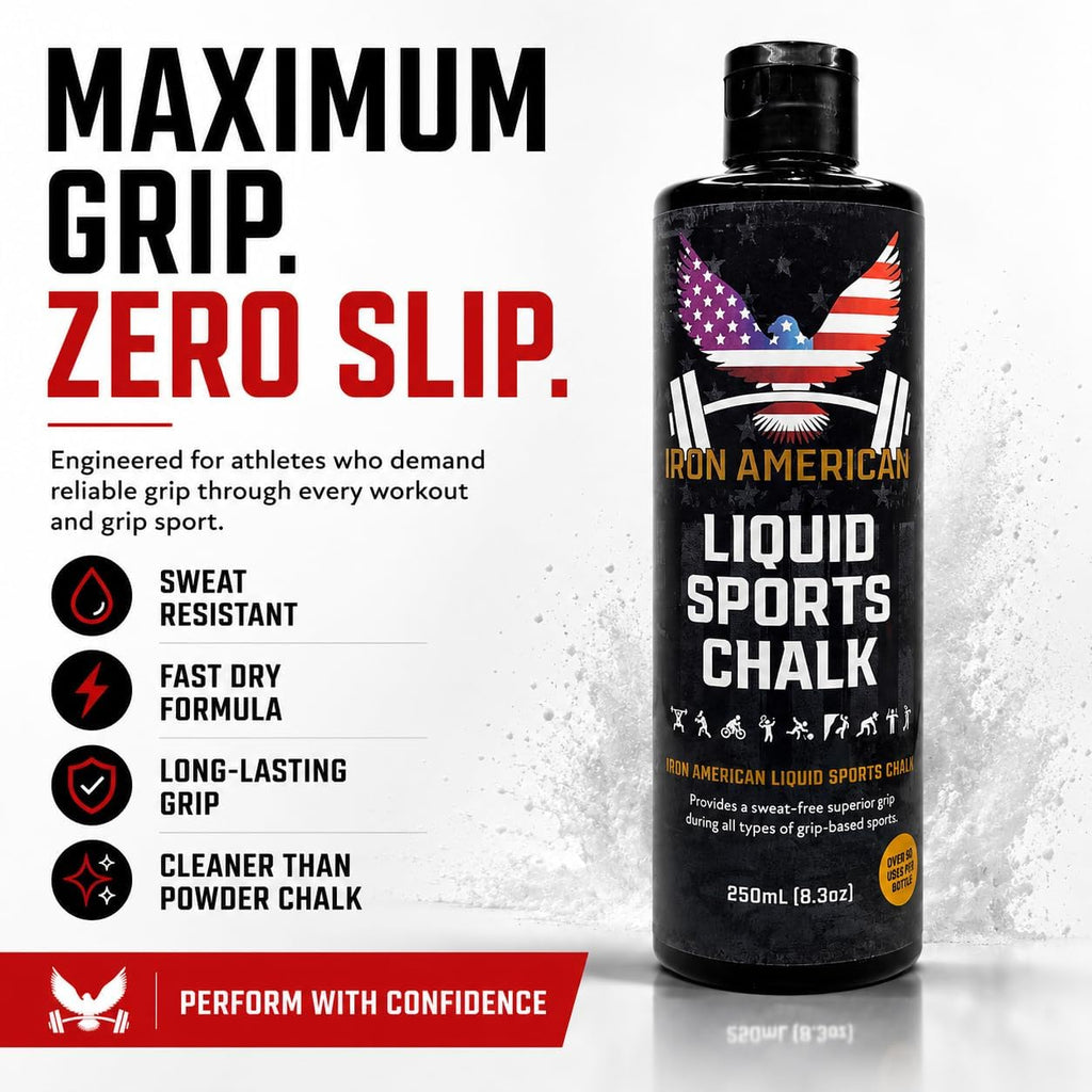 Liquid Chalk - No-Mess Long-Lasting Grip Chalk for Weightlifting, Gymnastics, Rock Climbing, and Fitness Training
