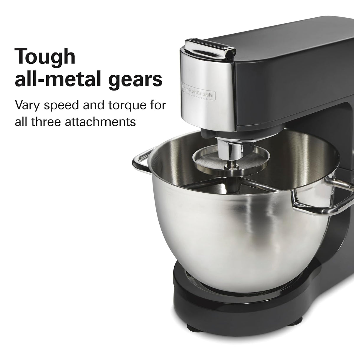 CPM800 8 Quart Stand Mixer, Die-Cast Aluminum, Black