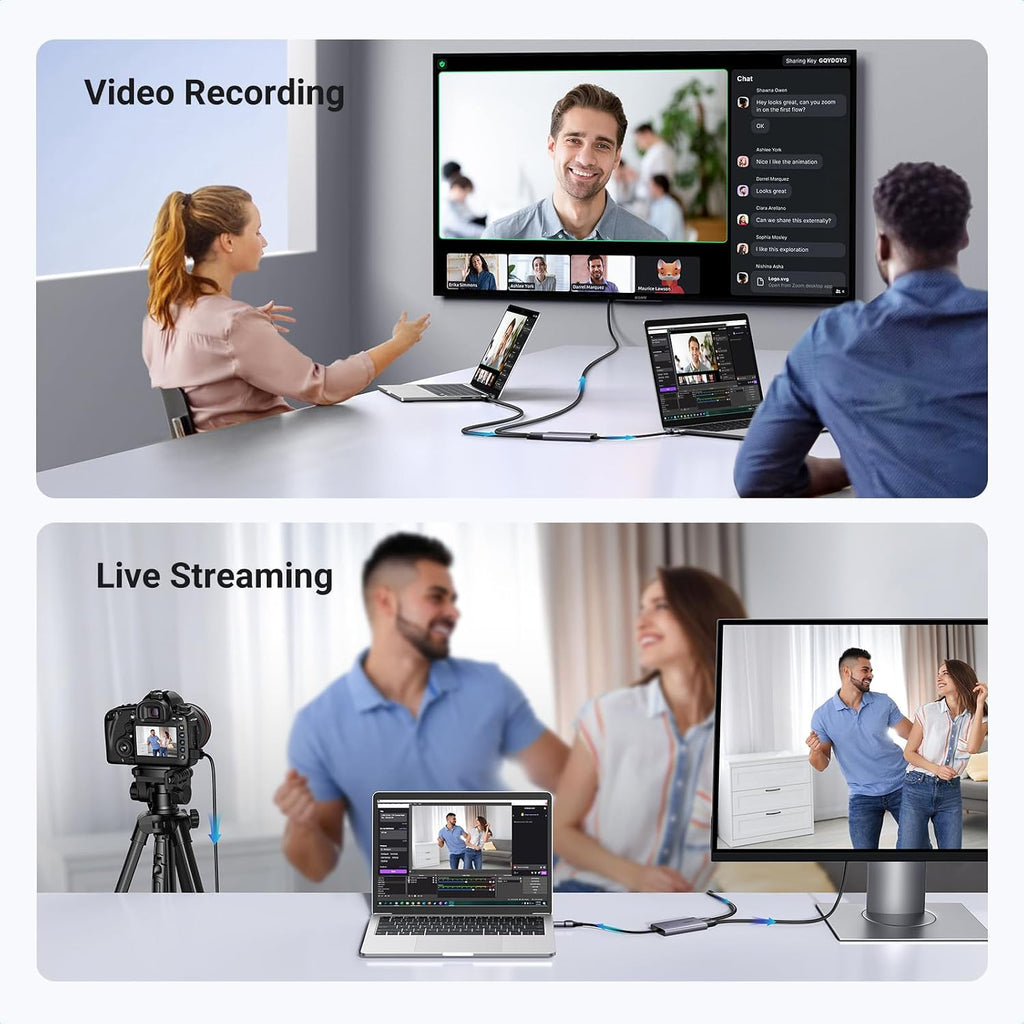 4K@30Hz Loop Out HDMI Capture Card for 2K 30FPS 1080P 60FPS USB 3.0 | 2K@30Hz Record for Video Capture Card for