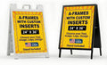 Custom A-Frame Sign Board Insert Coroplast Panels by DC 24x36 | Made in USA