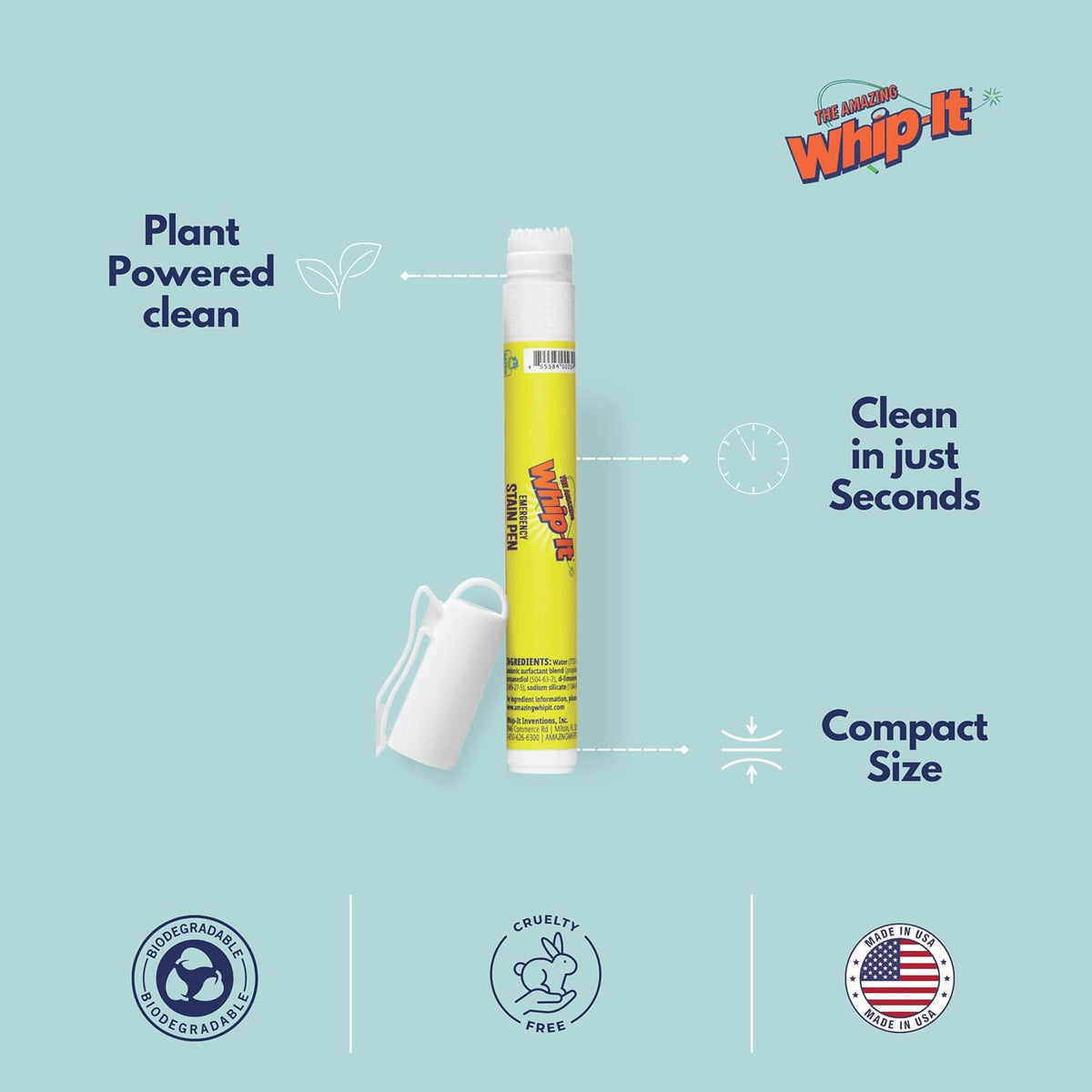 Whip-It Emergency Stain Removing Pens (3 PACK)