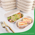 50Pcs(24oz) Disposable Meal Prep Food Containers with Lids