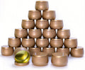 24 Pack 8oz Dark Glod Candle Tins for Making Candles - Bulk Metal Candle Containers with Lids. Empty Round Candle