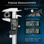 Housolution Digital Caliper 6 Inch, Inch/MM, 4 Measuring Ways, Auto-Off