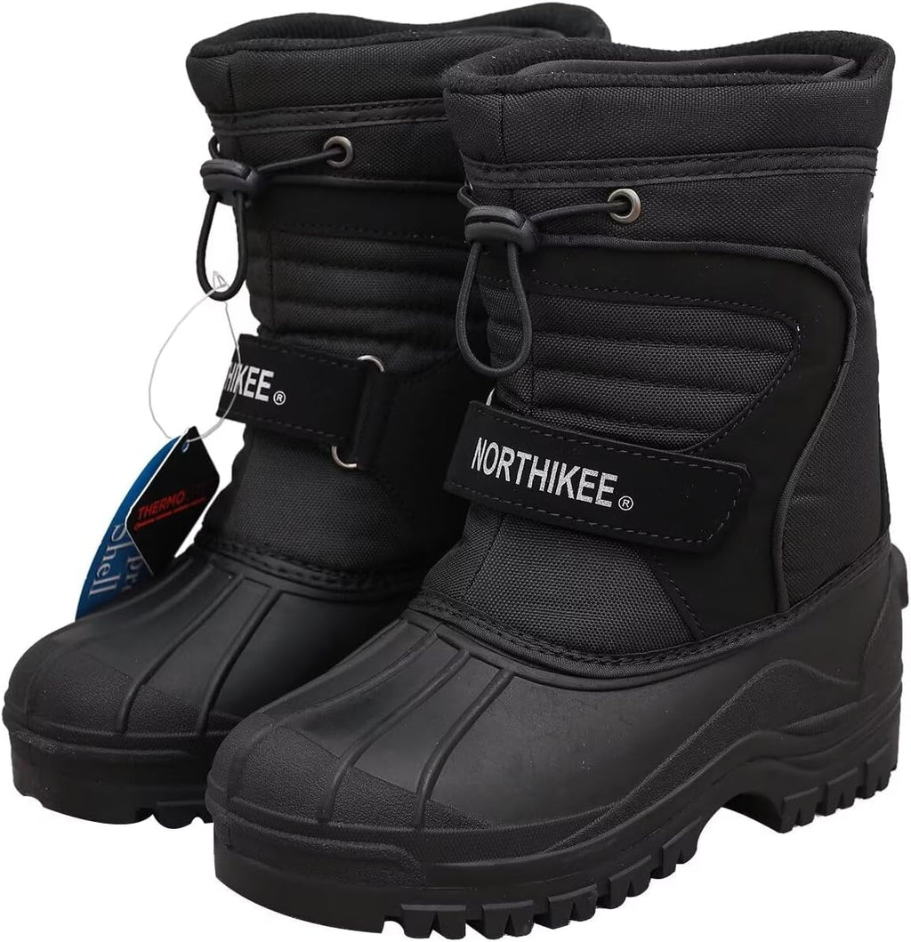 Kid's Outdoor Snow Boots Insulated Boys & Girls Waterproof Winter Snow Boots