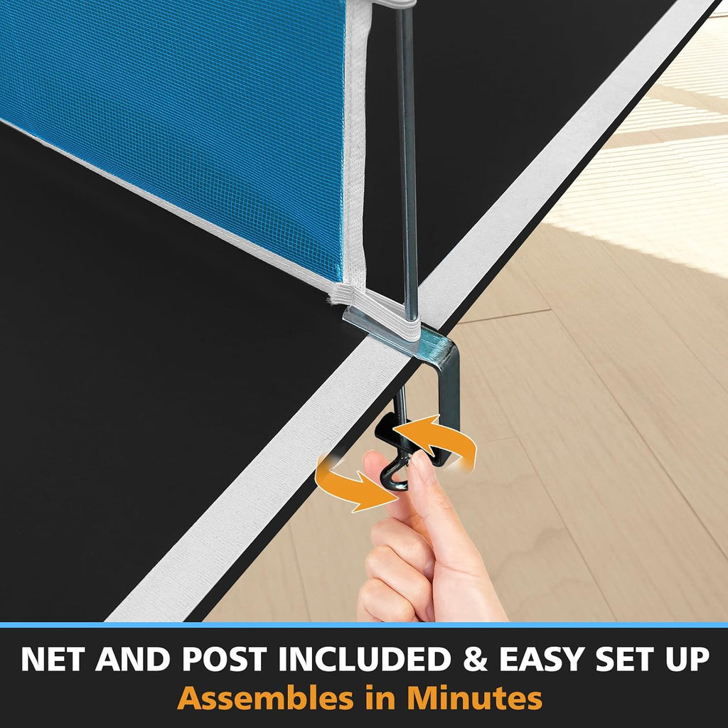 Ping Pong Table Top for Billiard Table, 7FT/8FT/8.5FT/9FT Foldable Table Tennis Table Topper for Pool Table, Indoor