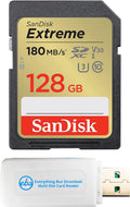 SanDisk 128GB Extreme V30, 4K, Class 10 Memory Card for Fujifilm Cameras | Works with GFX 50S II, X-T30 II, X-E4
