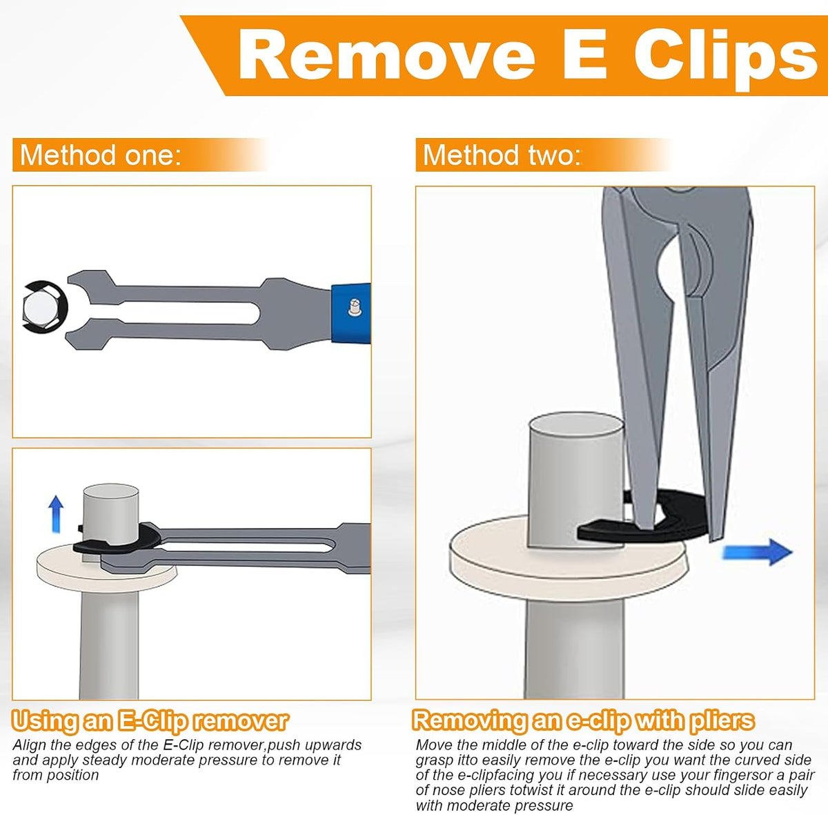 330Pcs E Clips Assortment Kit (M1.5-M15), 304 Stainless Steel