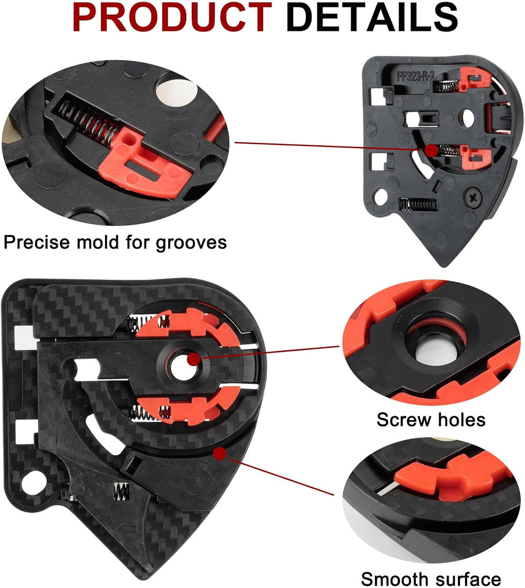 Strada 2 Strada 3 Visor Mechanism - PSLER Motorcycle Helmet Tinted Visor Base Plate Replacement for Sedici Strada 2