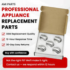 Stainless Steel WB03X24818 Stove Knob Replacement for GE | Replace AP5989029, PS11729081 and JGB6, JGB7, JGB8, JGBS