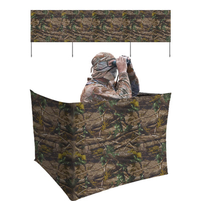 See Through Hunting Ground Blinds, 120''x30'' Three-Panel Deer Blind