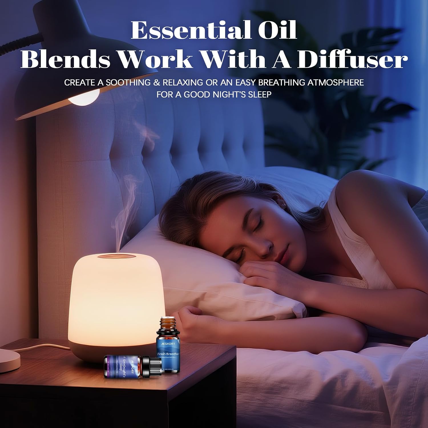 Sleep Essential Oils Set, Natural Essential Oil for Diffusers for Home,6 x 10ml Fragrance Oil Scented Oils, Deep