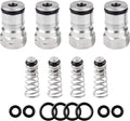 2 Pairs Ball Lock Keg Post – Homebrew Gas & Liquid Corny Keg Connectors | Stainless Steel, Standard 19/32"-18 Thread