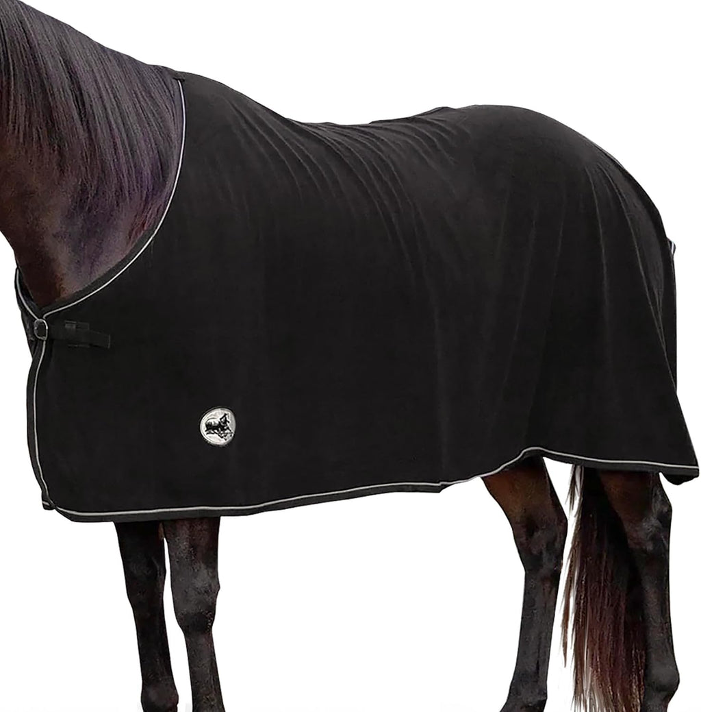 Elite Fleece Cooler Blanket for Horses, 78" – Contoured Moisture Wicking Horse Cooler, Lightweight Breathable Fleece