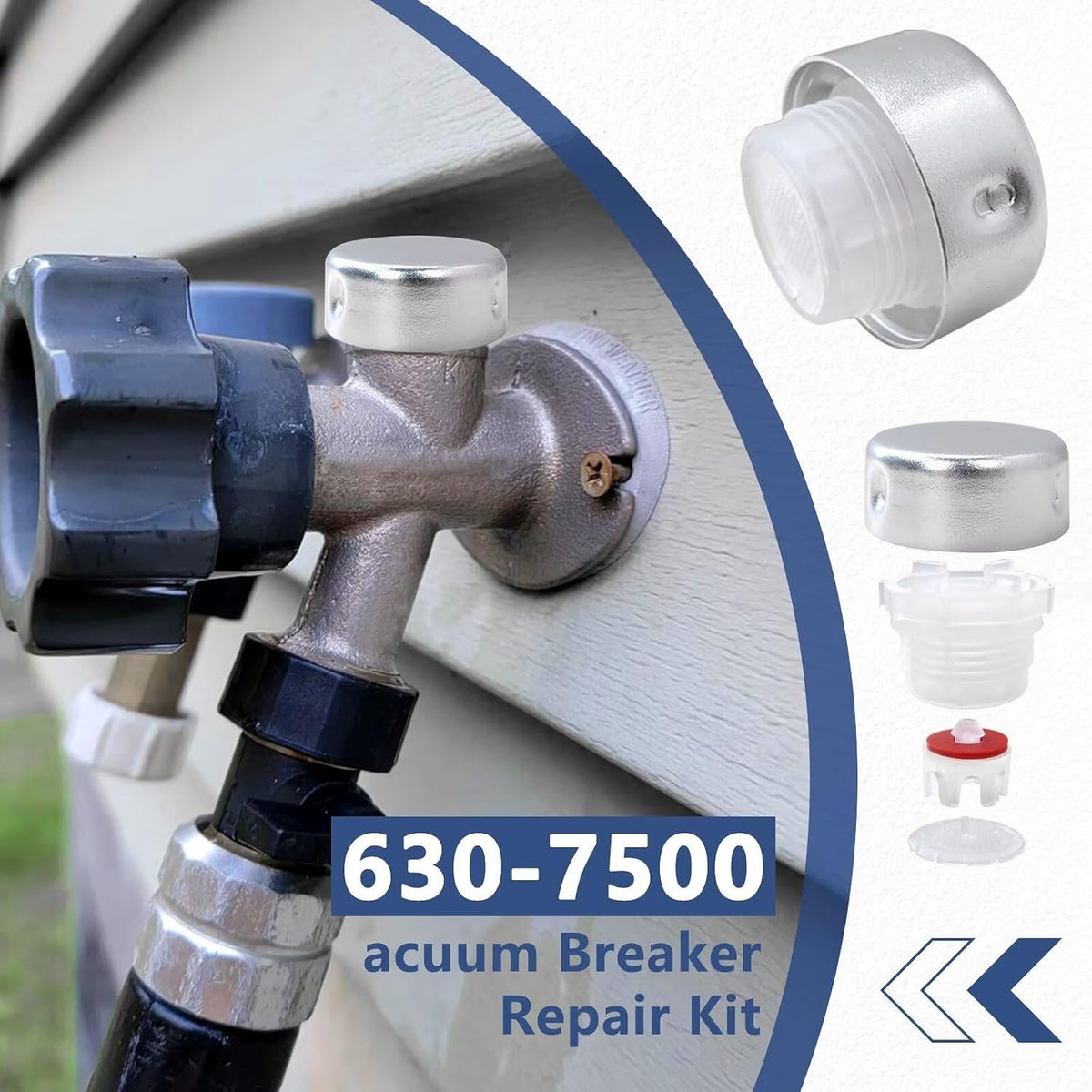2 Packs 630-7500 Vacuum Breaker Repair Kit for NIBCO 90 Valves
