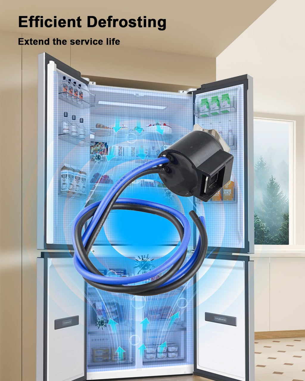 Refrigerator Defrost Thermostat Replacement Fit for Frigidaire Electrolux