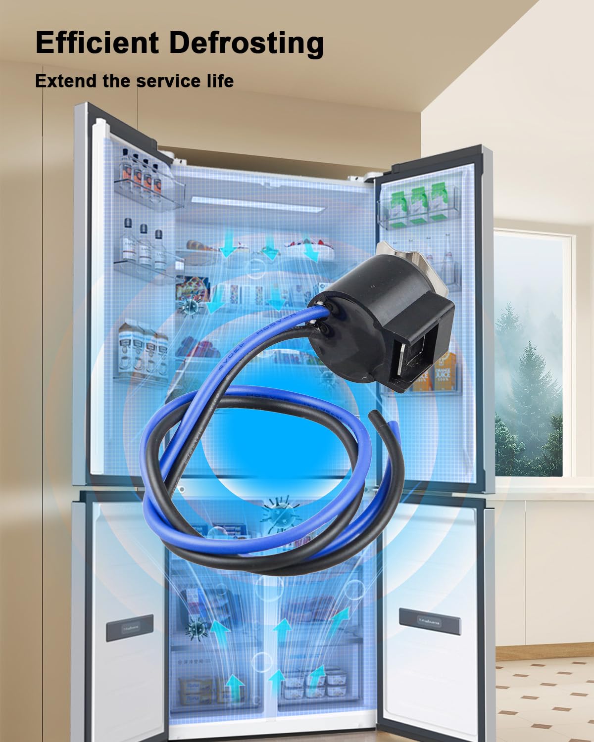 Refrigerator Defrost Thermostat Replacement Fit for Frigidaire Electrolux