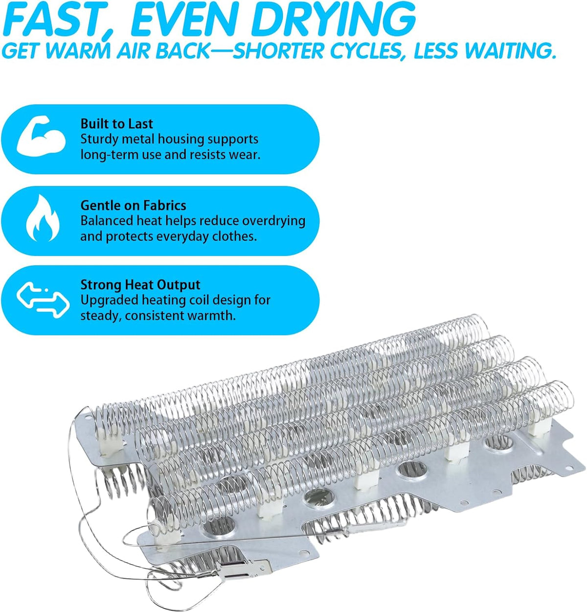 DVE54R7200V/A3 DVE52M7750W/A3 DVE54R7200W/A3 Dryer Heating Element Kit