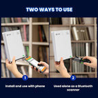 Bluetooth 1D 2D QR Back Clip Phone Barcode Scanner Wireless